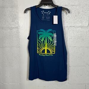 Hurley Everyday Palm Rise Print Tank Top Men, navy Small